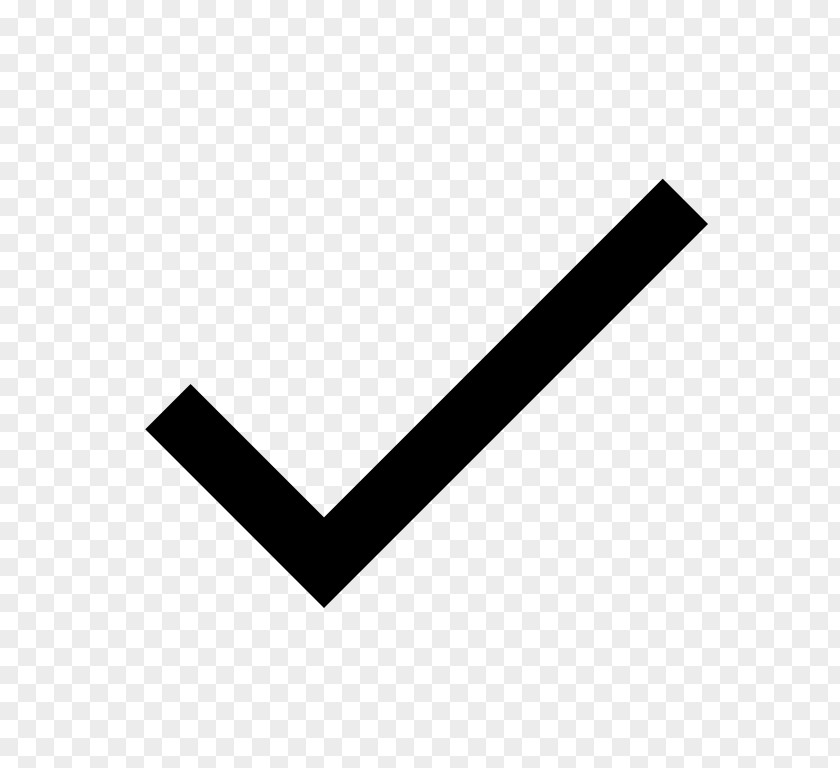 Black Check Mark PNG