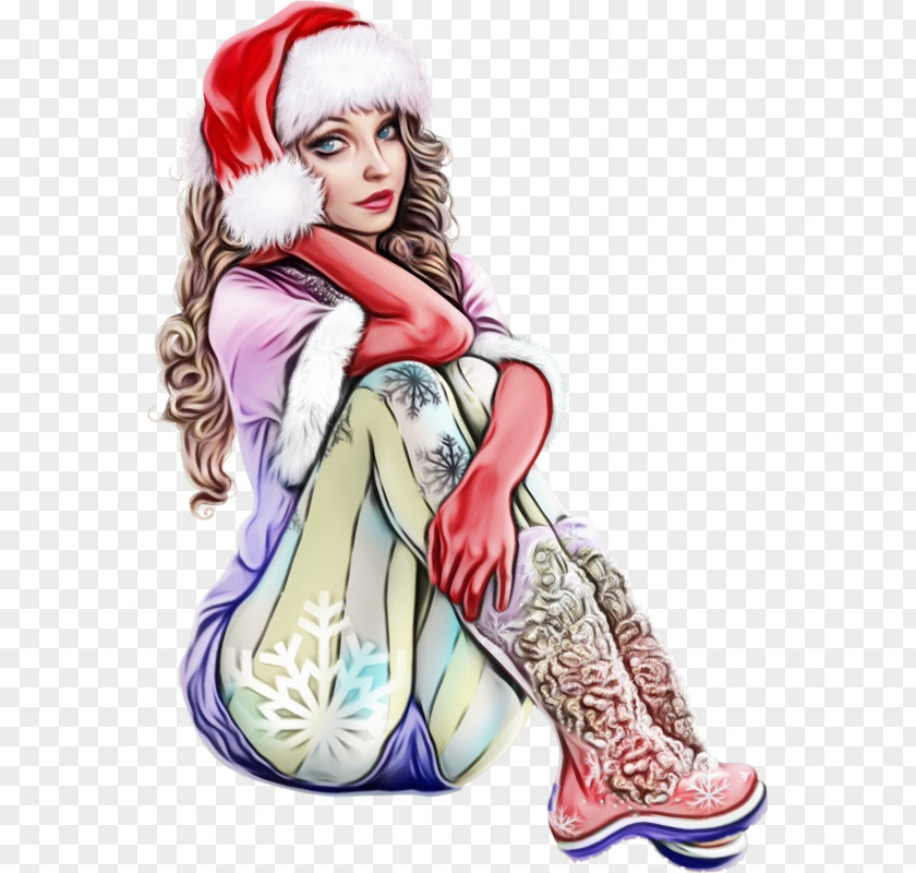 Christmas Sitting PNG