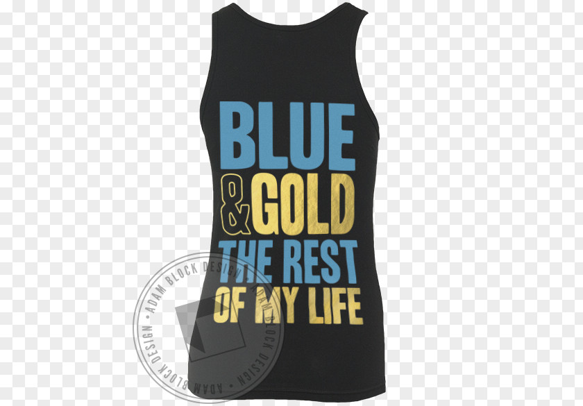 Gold Block T-shirt Sleeveless Shirt Clothing PNG