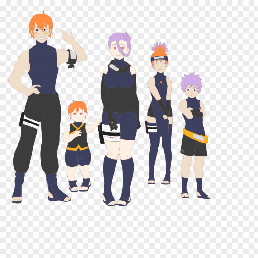 Naruto Family Uniform Human Behavior Headgear Costume Cartoon PNG