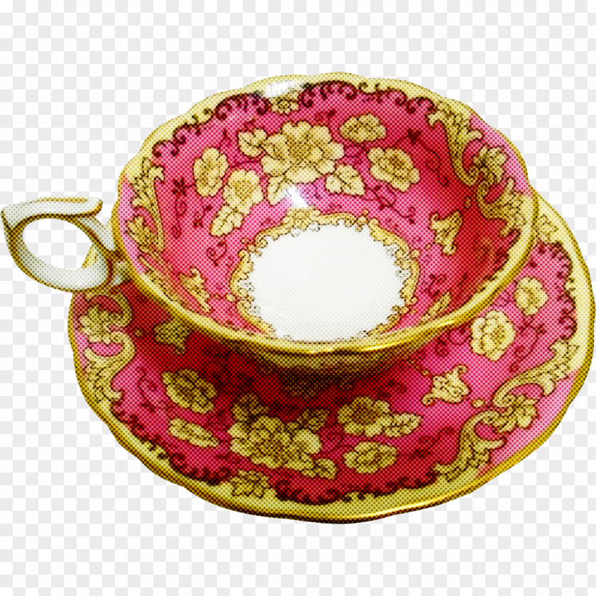 Teacup Cup Tableware Pink Porcelain PNG