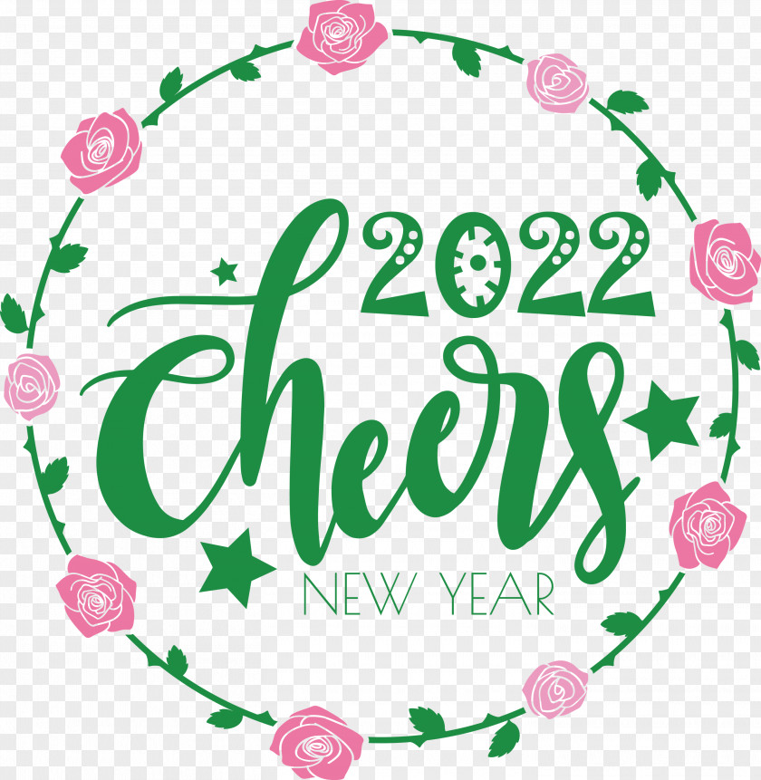 2022 Cheers Happy New Year PNG