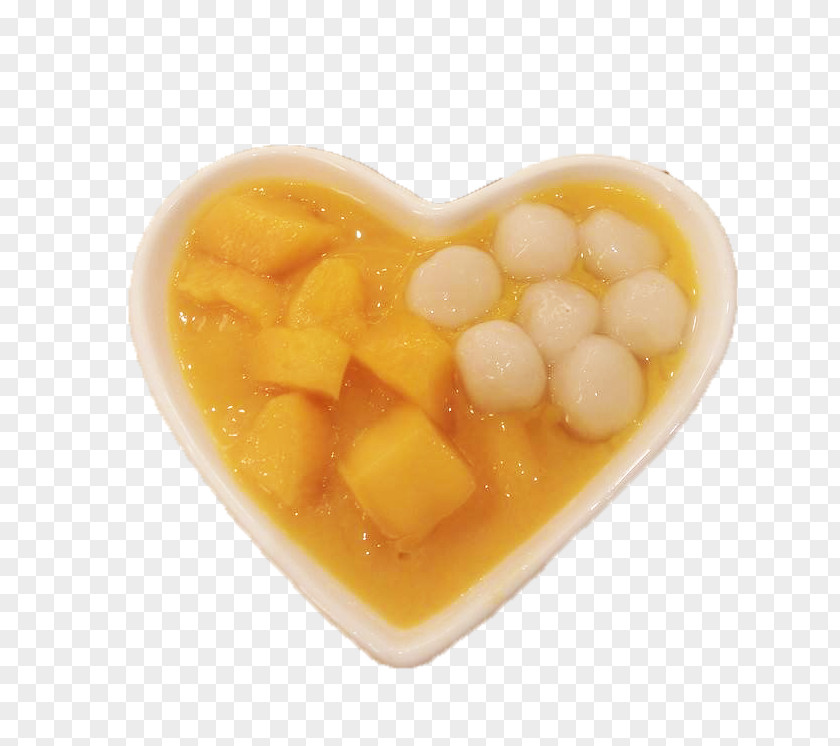 Love And Sweet Mango Dessert Bowl PNG