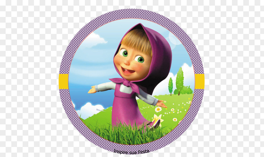 Masha And The Bear Paper Lollipop PNG