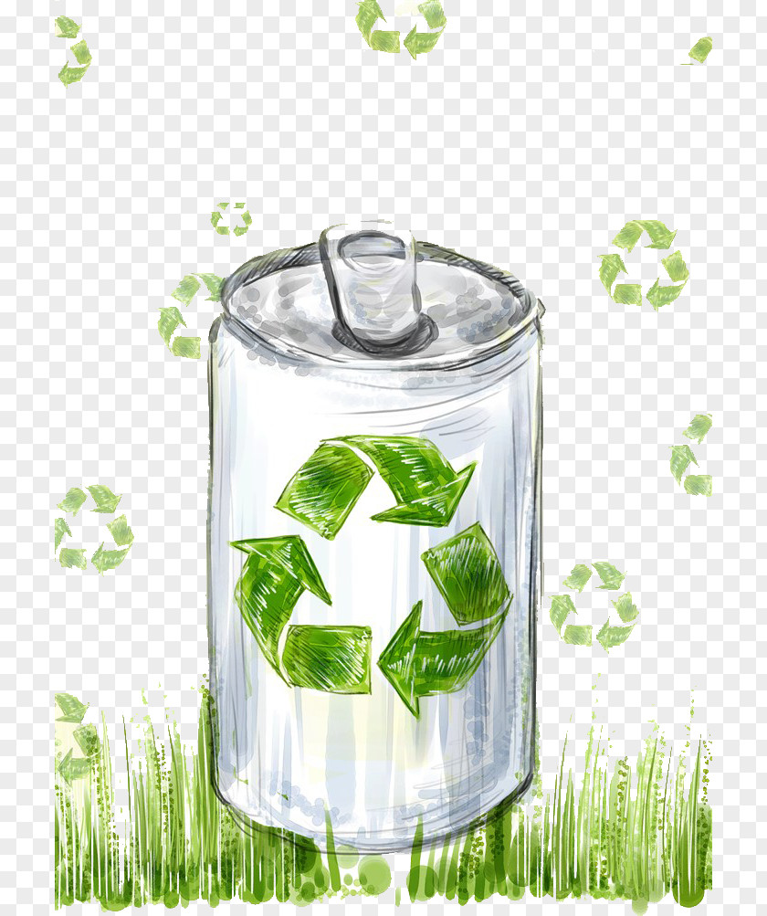 Recycling Environmental Protection Comics Energy Conservation Poster Illustration PNG