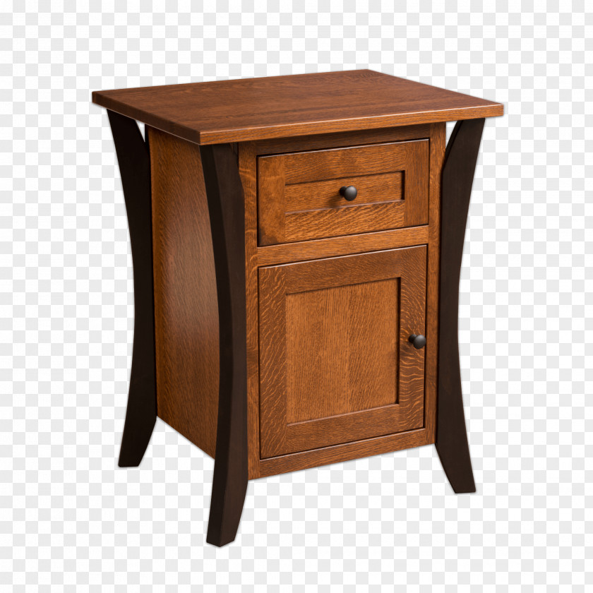 Table Bedside Tables Furniture Drawer Wood PNG