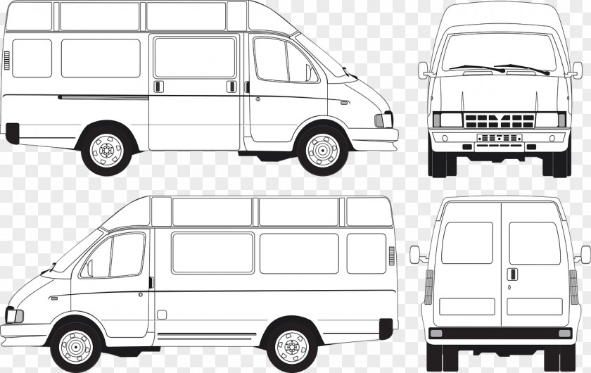 Car Compact Van Cartoon Automotive Design PNG