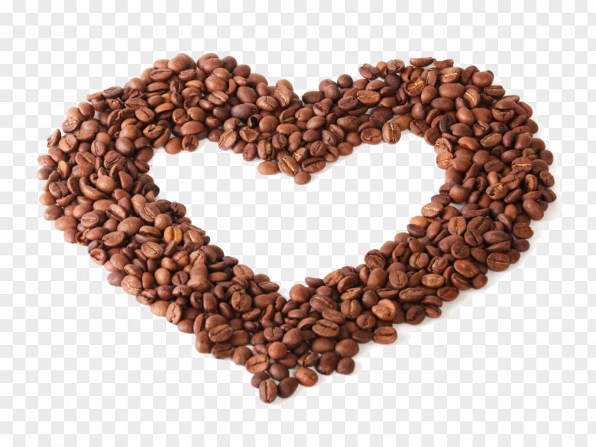 Peach Heart Shaped Coffee Beans Bean Roasting PNG