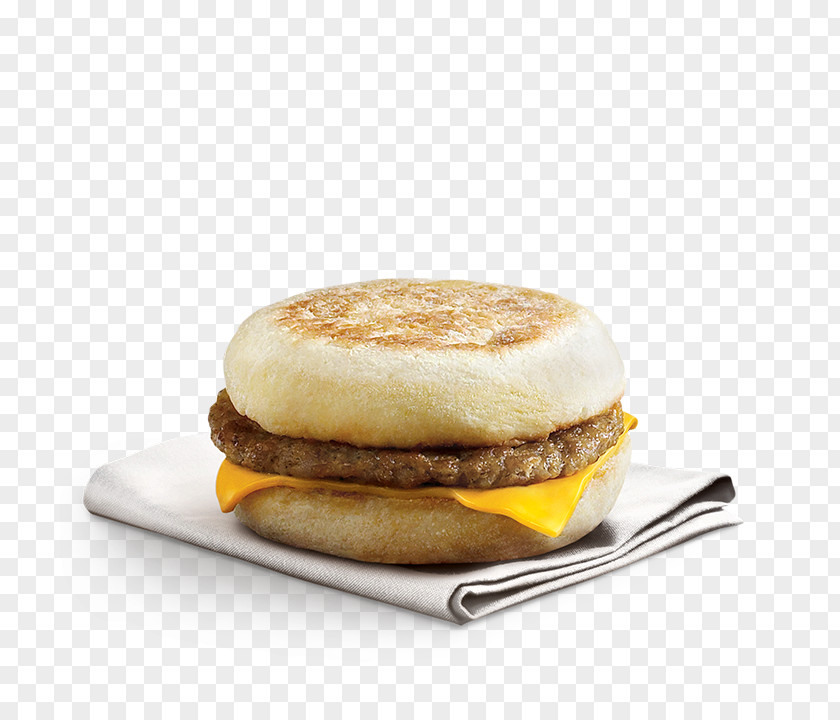 Sausage McGriddles McDonald's McMuffin Hamburger Breakfast Sandwich English Muffin PNG