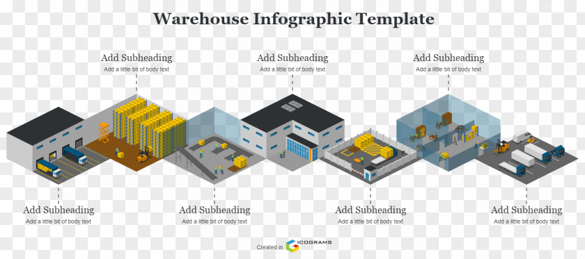 Warehouse Infographic Diagram PNG