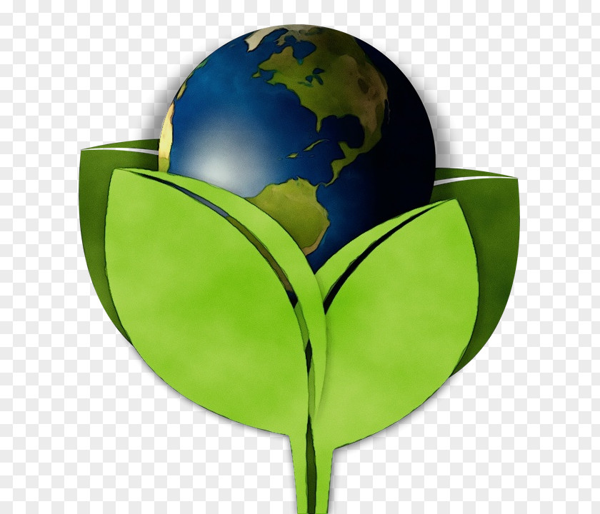 Globe Planet Green Earth Leaf World Clip Art PNG