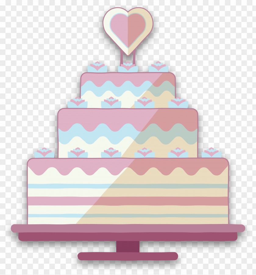 Pink Wedding Cake Birthday PNG