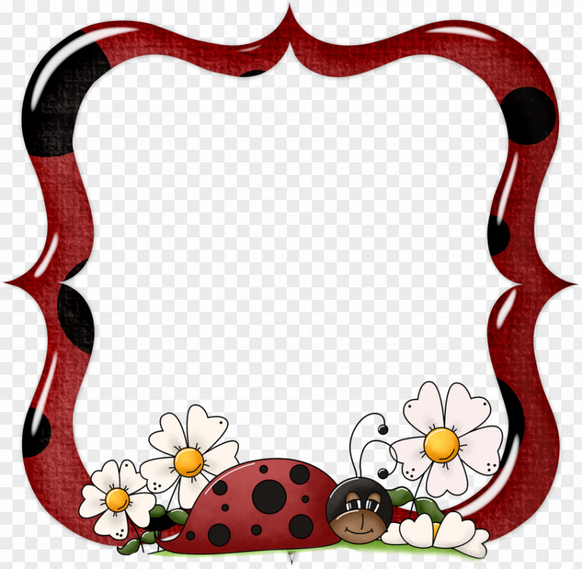 Webbed Frame Borders And Frames Ladybird Beetle Clip Art Image PNG
