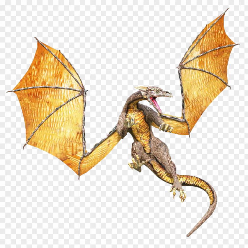 Ancient Ferocious Dragon Pterosaurs Cartoon Illustration PNG