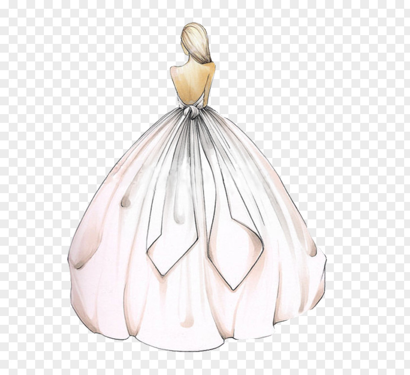 Bride Drawing Dress Fashion Illustration Sketch PNG