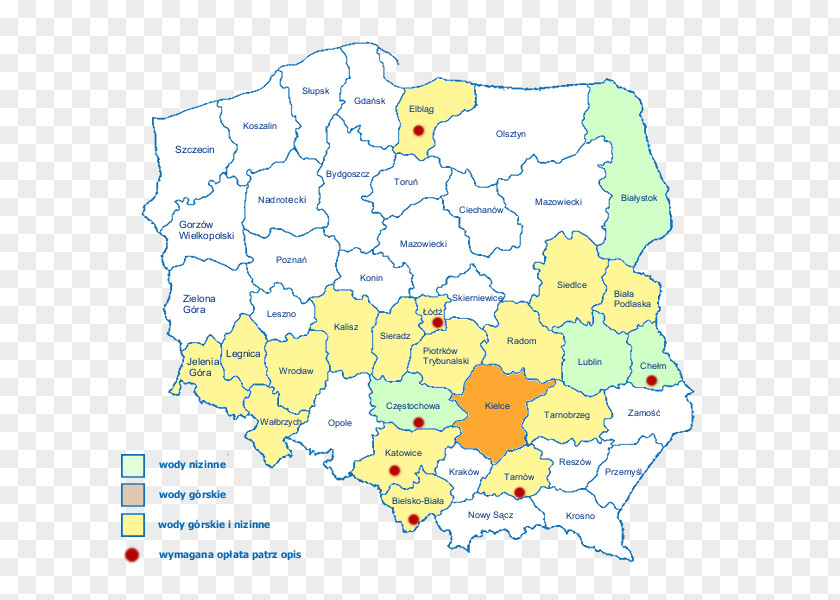 Map Piotrków Trybunalski Wrocław Polski Związek Wędkarski. Okręg PNG