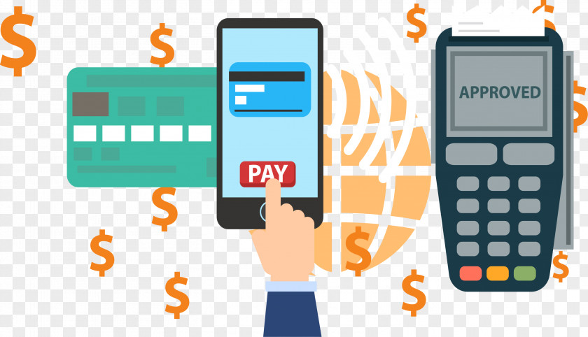 Mobile Phone Credit Card Payment Gratis PNG