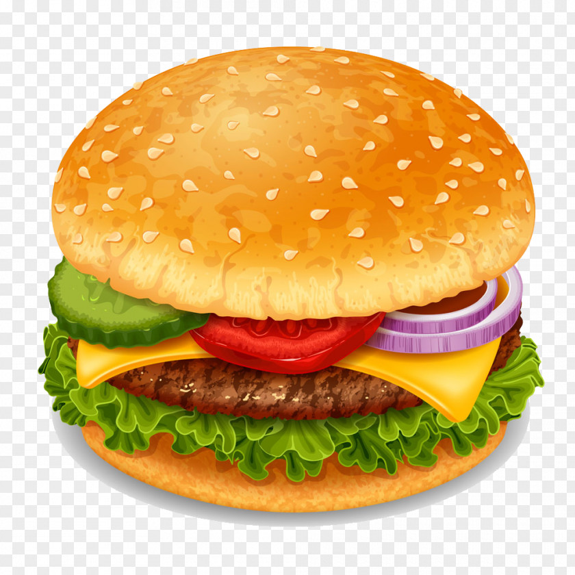 A Burger Hamburger Soft Drink Coca-Cola Beer Fast Food PNG