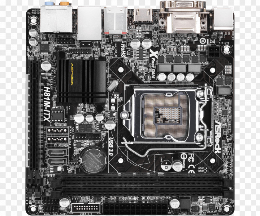 Intel Mini-ITX LGA 1150 ASRock Motherboard PNG