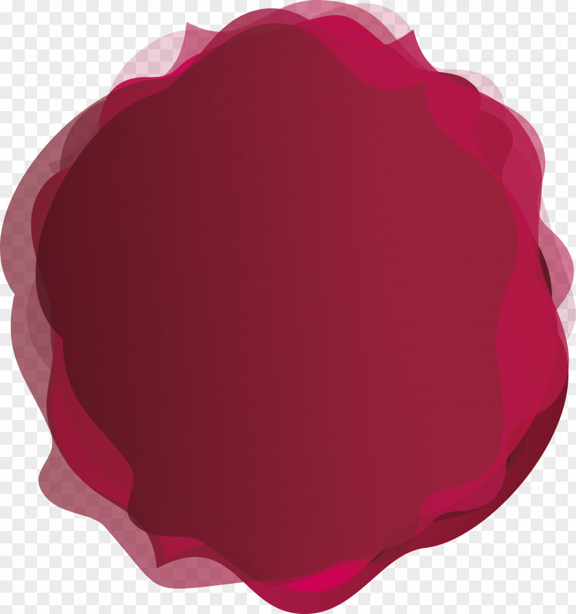 Irregular Wine Red Title Box Burgundy PNG