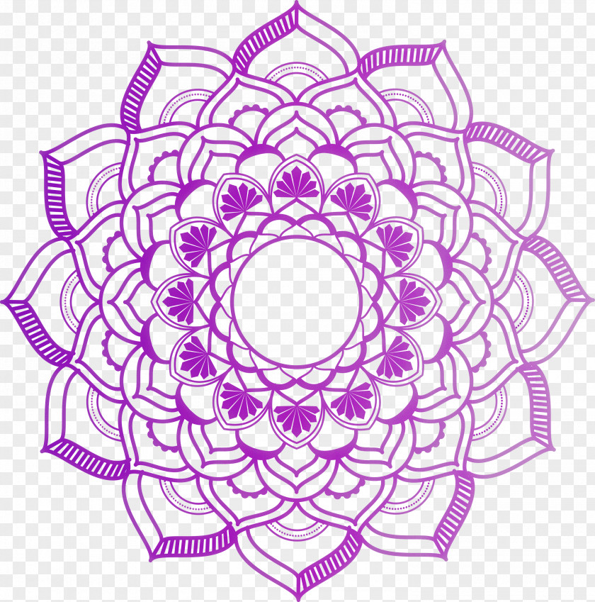 Mandala Flower Art PNG