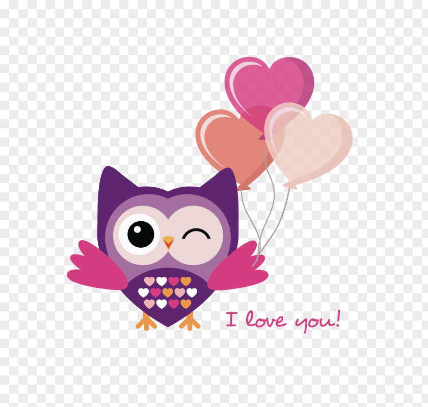 Owl Puppy Love Heart PNG