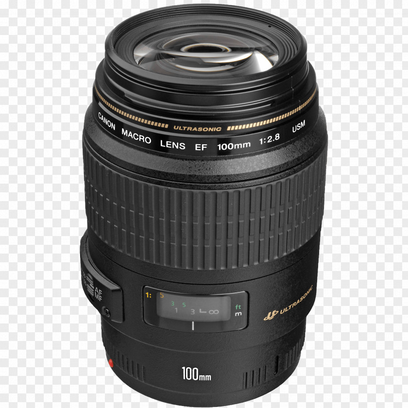Camera Canon EF Lens Mount 100mm F/2.8 Macro USM Photography Ultrasonic Motor PNG