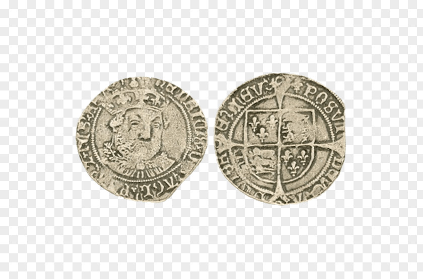 Coin History Of Coins House Tudor Groat Obverse And Reverse PNG