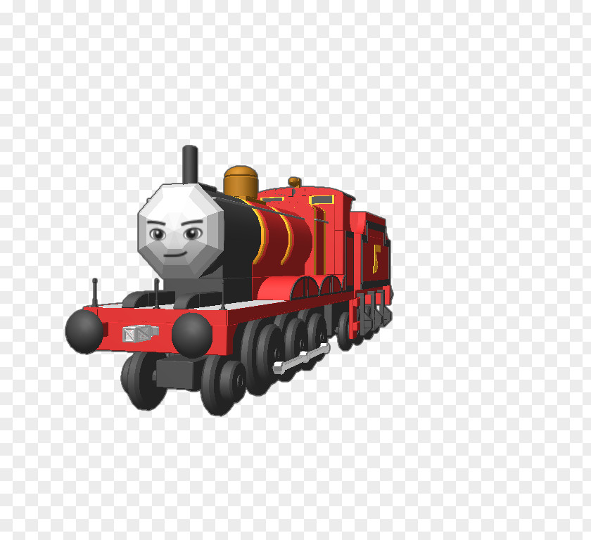 Diesel10 James The Red Engine Thomas Locomotive Blocksworld Vehicle PNG