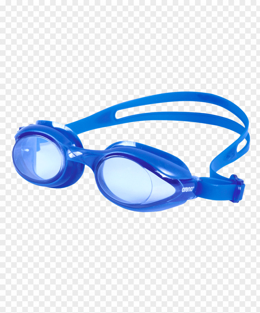 Goggles Arena Sprint Swimming Blue PNG