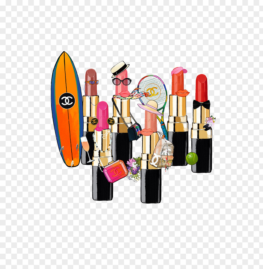 Lipstick Chanel Cosmetics Illustrator Luxury Goods Illustration PNG