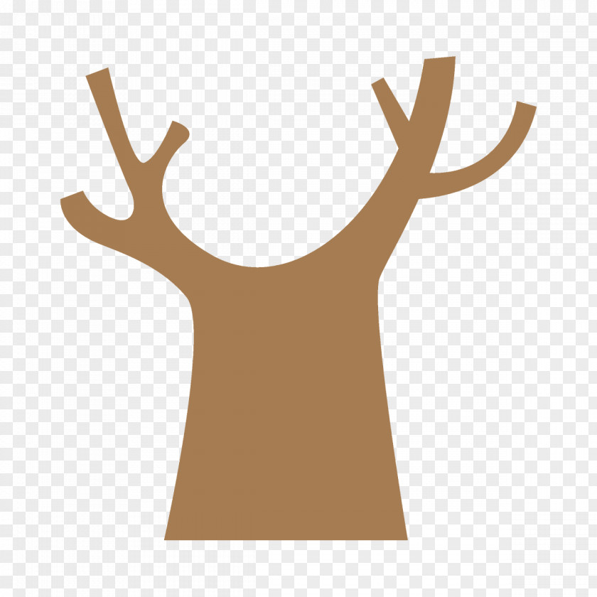 Natural Material Logo Deer Finger Gesture Hand PNG