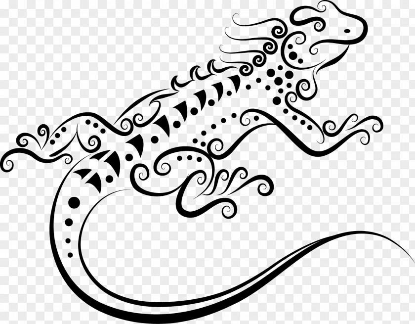 Vector Chameleon Black And White Photography PNG