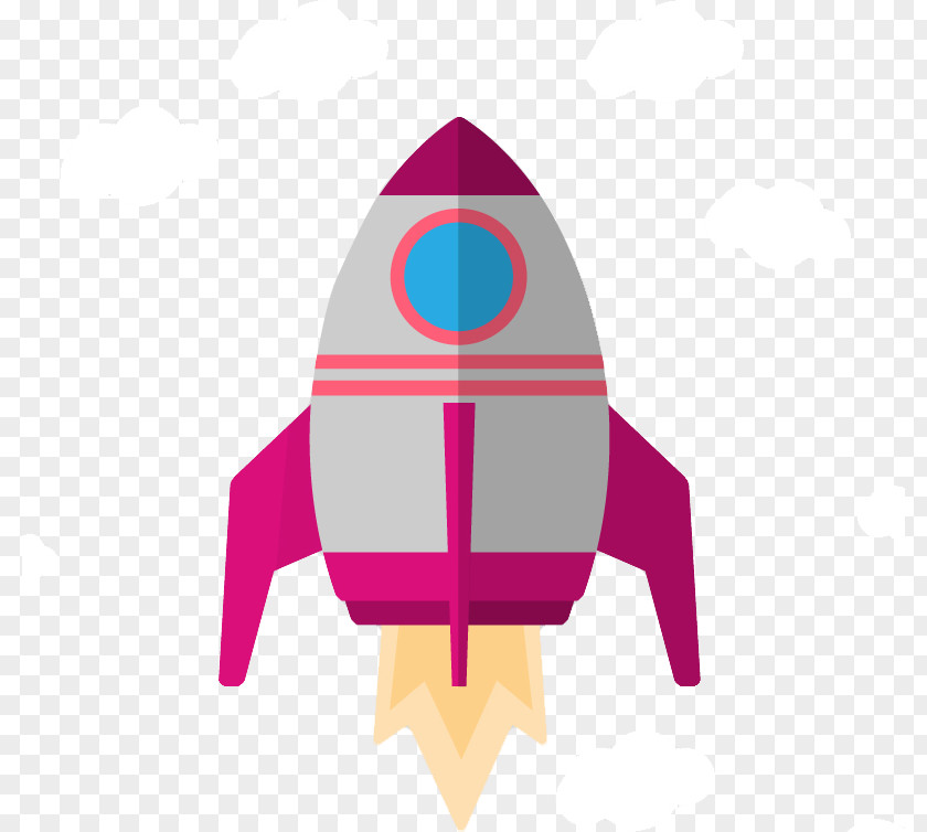 Cartoon Rocket Clip PNG