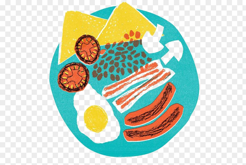 Creative Breakfast Bacon Illustration PNG