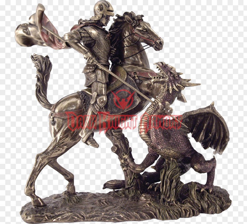 Dragon Statue Of Saint George, Prague Castle George And The Sculpture PNG