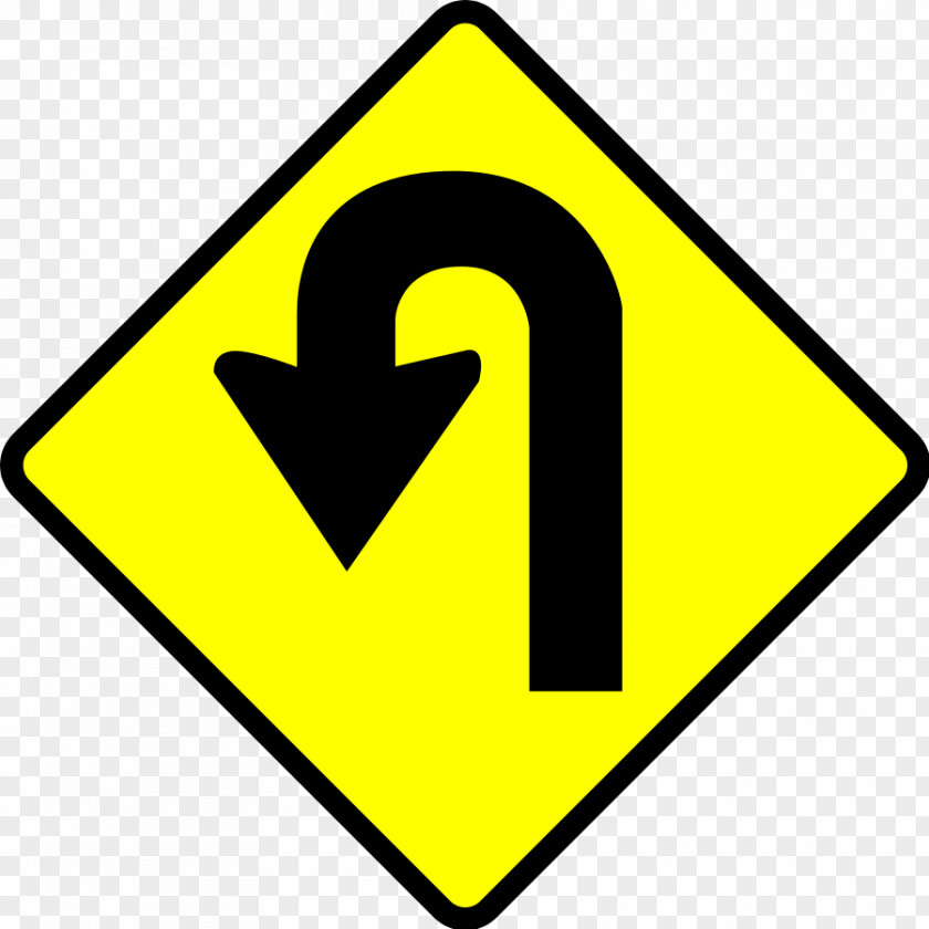 Traffic Signs U-turn Warning Sign Clip Art PNG