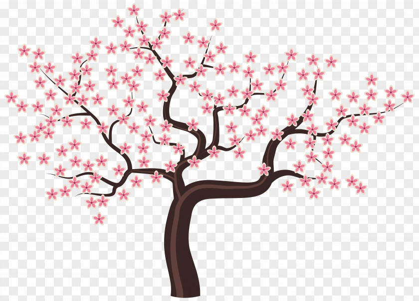Tree With Flowers Clipart Image Flower Blossom Clip Art PNG