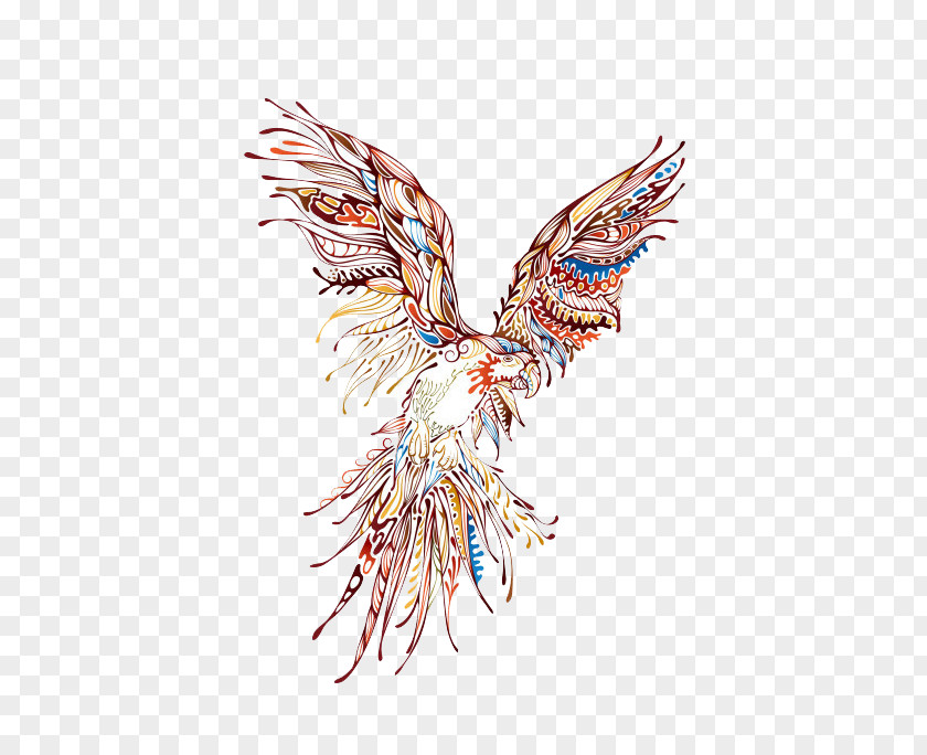 Creative Pattern Animal Eagle PNG