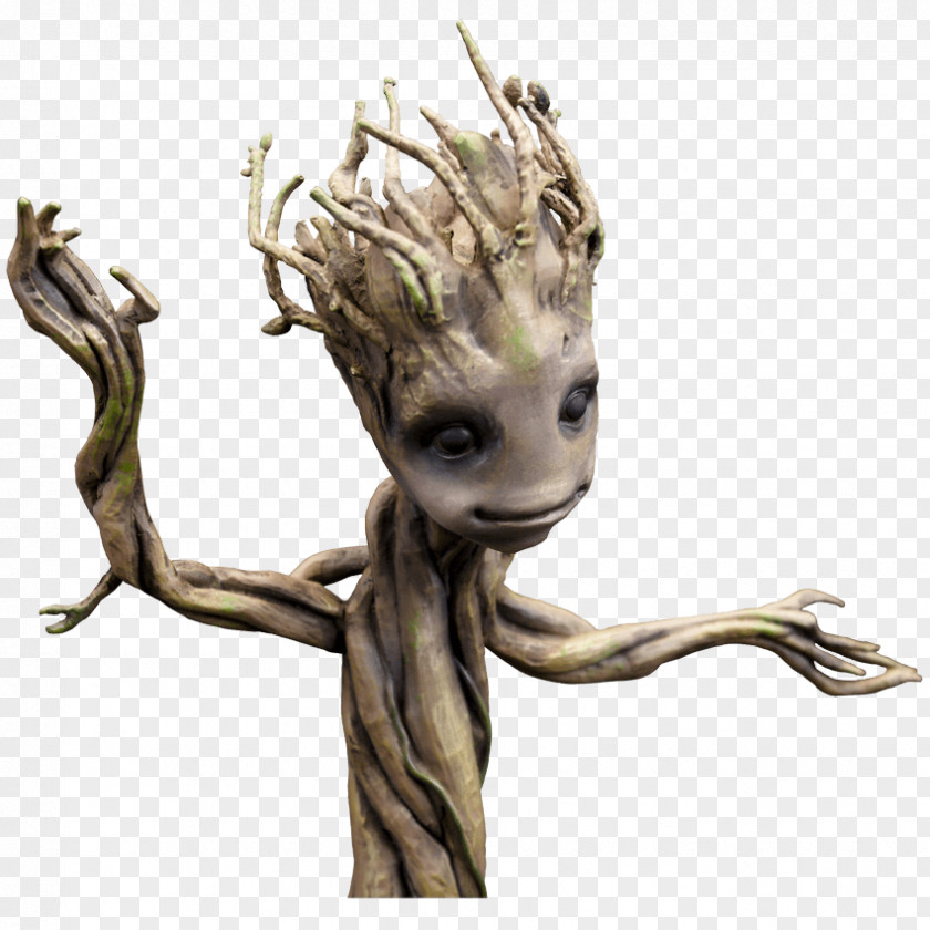 Groot Baby Statue Dance Sculpture PNG