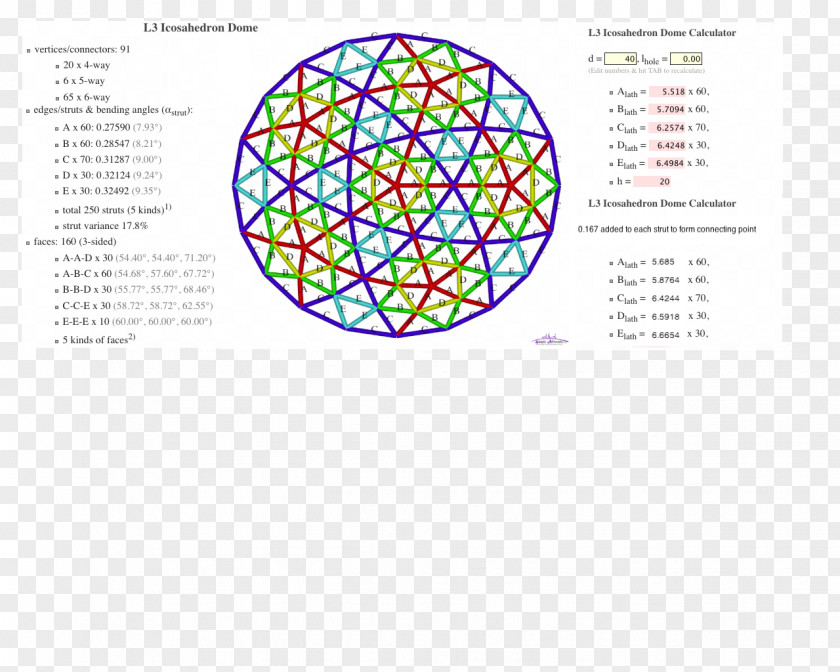 Line Geodesic Dome Polyhedron PNG