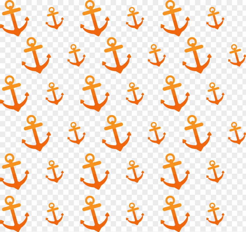 Anchor Orange Background Euclidean Vector Clip Art PNG