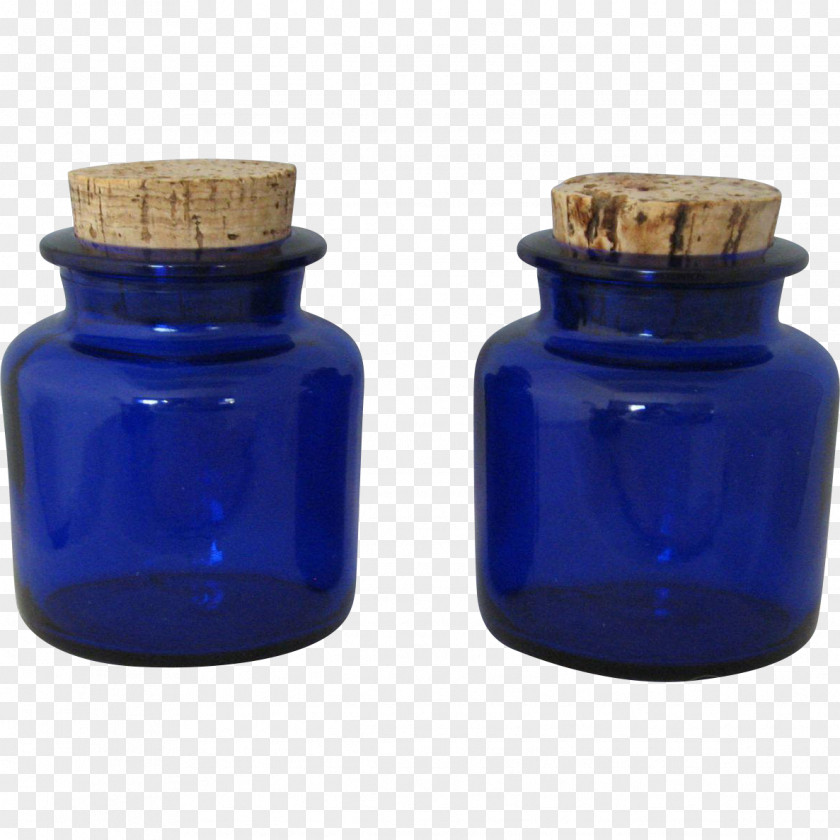 Stopper Glass Bottle Cobalt Blue Table-glass PNG