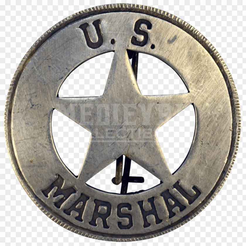 Sturdily American Frontier Western United States US Deputy Marshal Marshals Service Badge PNG