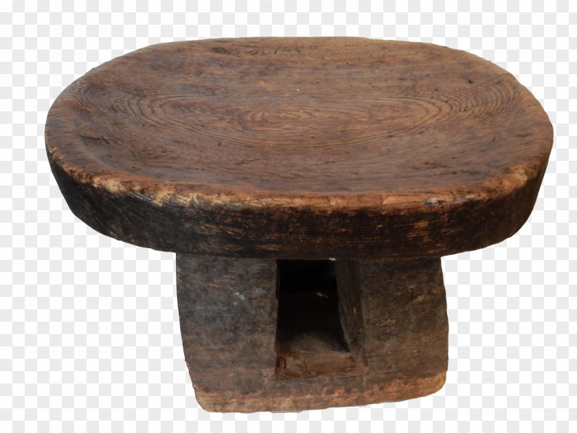 Wooden Small Stool Bamileke People African Art Cameroon Wood PNG