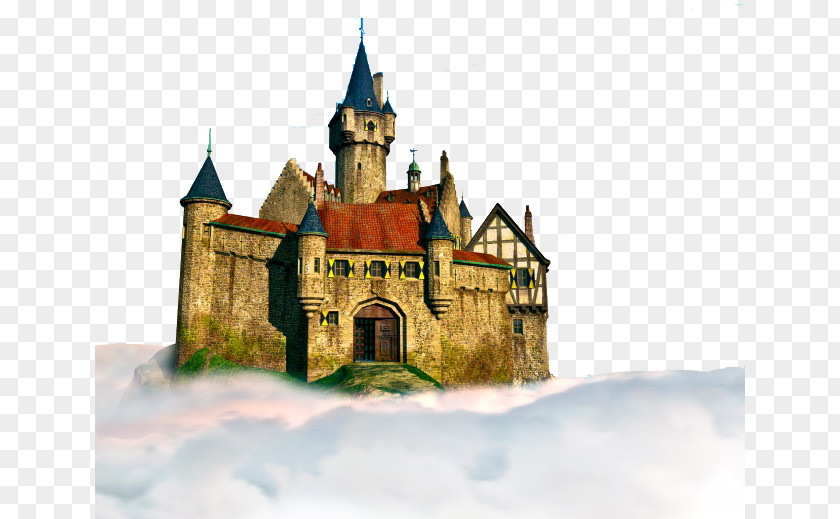 Cloud Castle Sky Illustration PNG