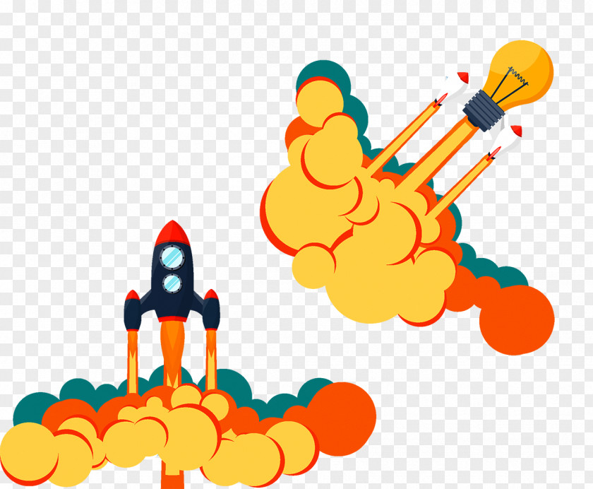 Rocket Launch Airplane Icon PNG
