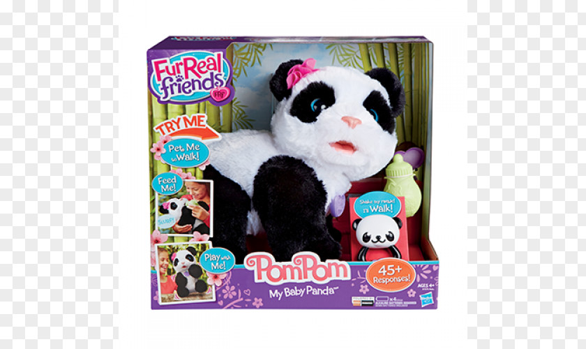 Toy Furreal Friends Panda FurReal Baby Cuddles My Giggly Monkey Pet Hasbro PNG