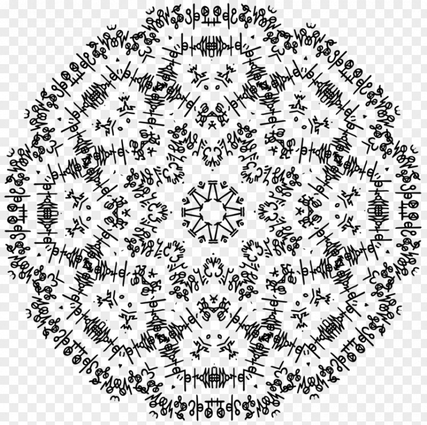 Circle Doily Place Mats Symmetry Pattern PNG