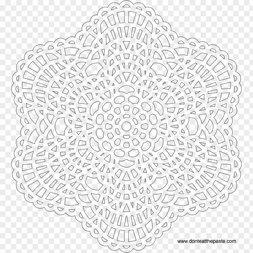 Lace Mandala Coloring Book Colored Pencil Crayon PNG